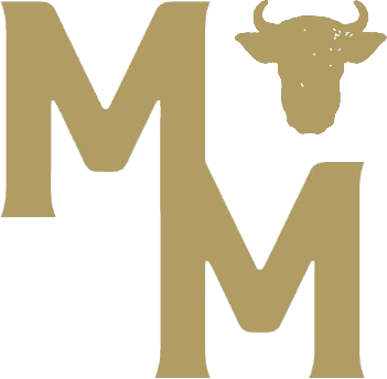 Gold logo featuring the letters "M" and "M" with a bull silhouette, representing a brand focused on quality and strength.